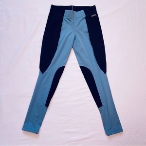 Kerrits Women's MEDIUM Equestrian Riding Pants Breeches Blue Knee Patches